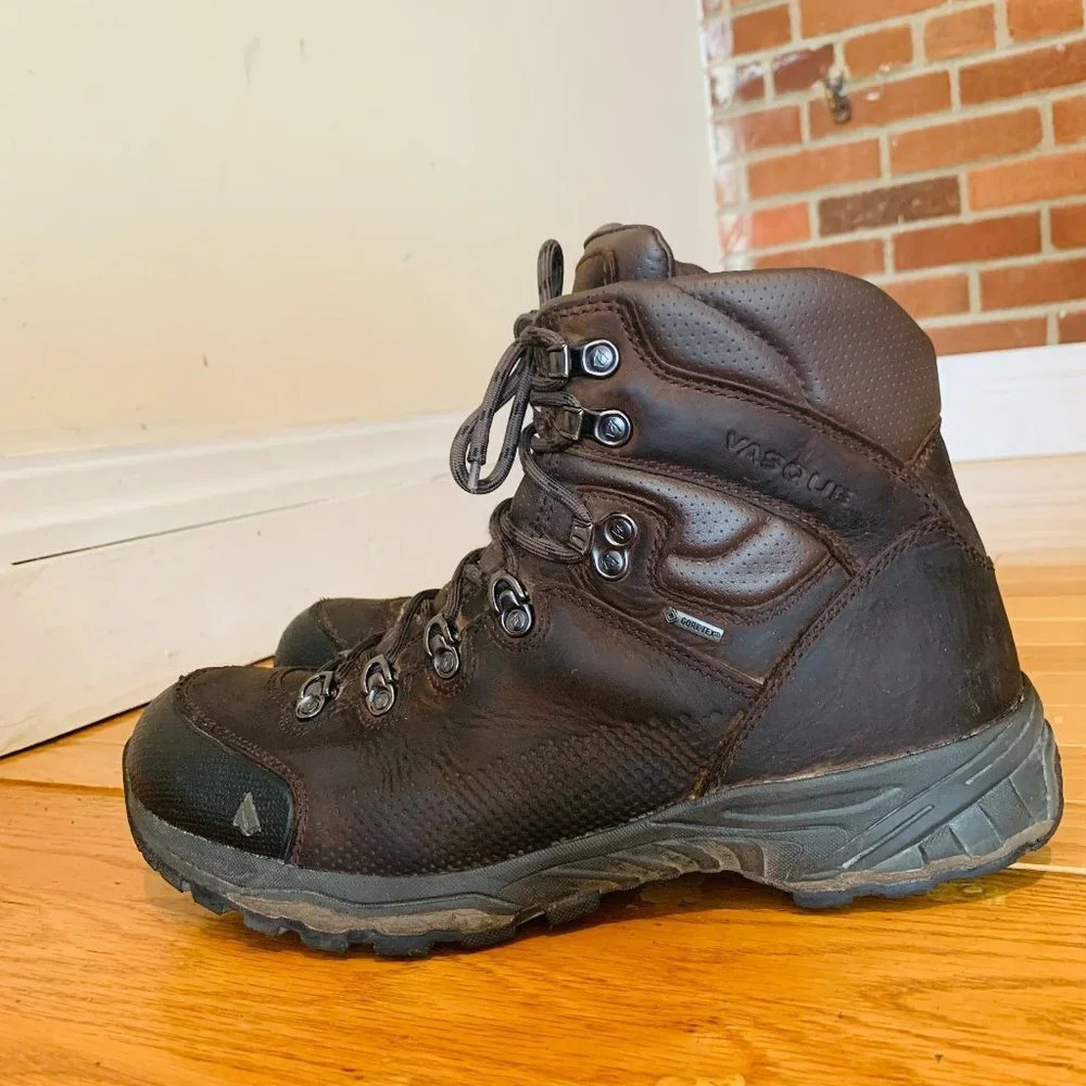 Vasque Gore-Tex Men’s Brown Leather Hiking Trail Boots Size 10.5 M